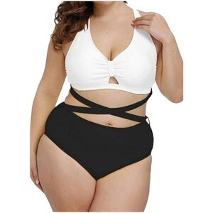 NWOT Womens Strappy Tie High Waisted Bikini